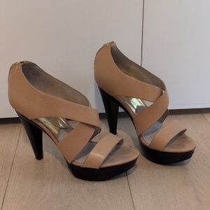 Michael Kors Nude Strappy Heels